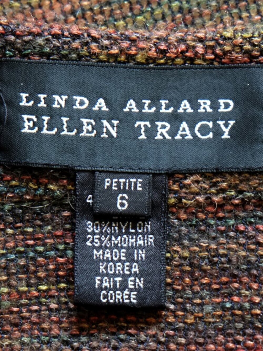 Vintage lightweight summer woven skirt suit by Linda Allard Ellen Tracy - Picture 9 of 13